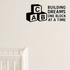 Building Dreams One Block At A Time - Baby Blocks Wall Decal Vinyl Sticker Removable shown as a removable vinyl wall decal in a category-appropriate room