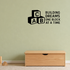 Building Dreams One Block At A Time - Baby Blocks Wall Decal Vinyl Sticker Removable shown as a removable vinyl wall decal in a second room setting