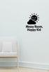 Messy Room, Happy Kid wall decal shown in a second baby room setting
