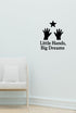 Little Hands, Big Dreams wall decal shown in a second baby room setting