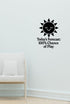 Today's Forecast: 100% Chance of Play wall decal shown in a second baby room setting