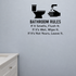 Bathroom Rules - Funny Bathroom Wall Decal Vinyl Sticker Removable shown as a removable vinyl wall decal in a second room setting