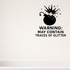 Warning: May Contain Traces of Glitter - Funny Bathroom Wall Decal Vinyl Sticker Removable shown as a removable vinyl wall decal in a second room setting