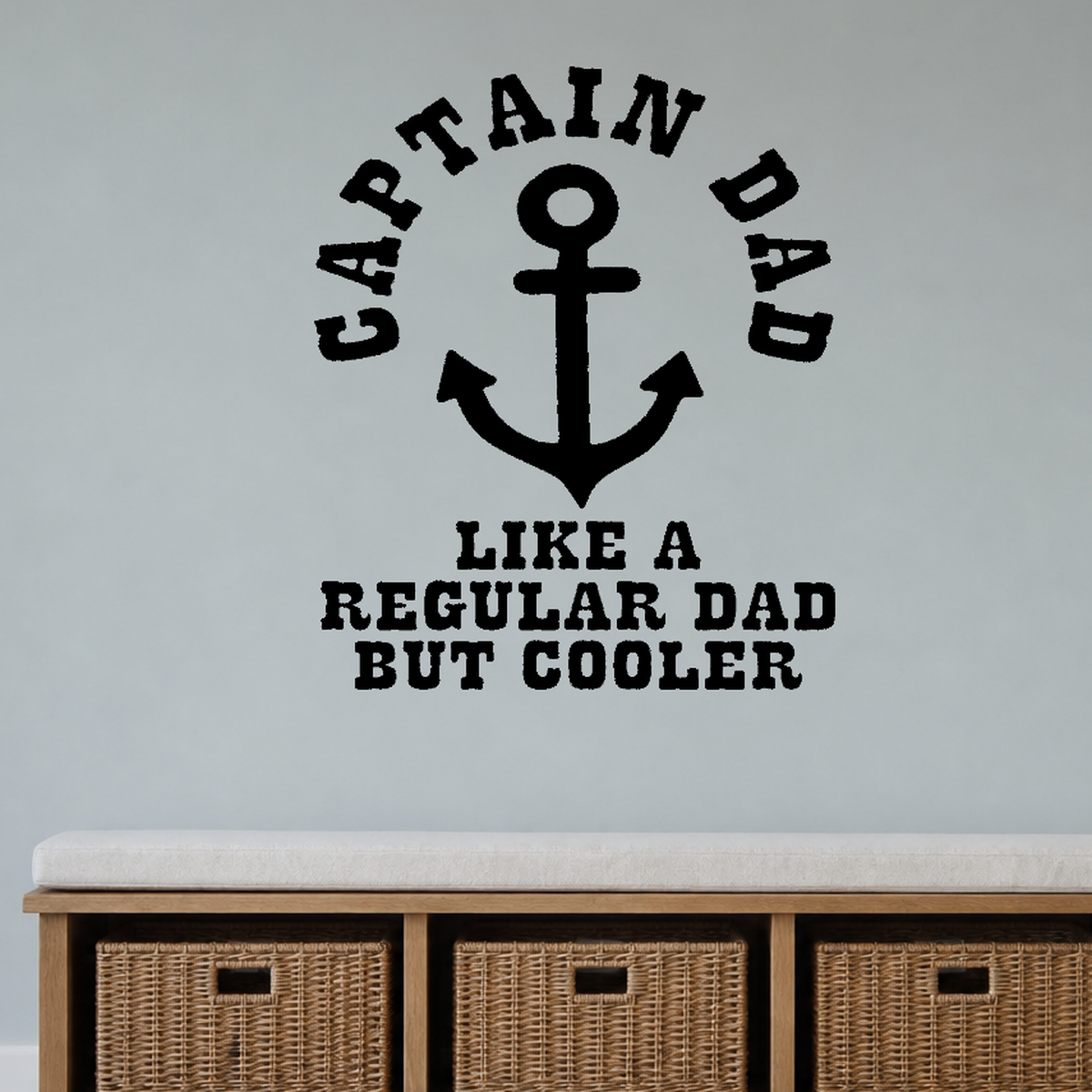 I Hope Your Day is as Nice as My Butt - Funny Bathroom Wall Decal Vinyl Sticker Removable shown as a removable vinyl wall decal in a category-appropriate room