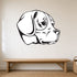 Beagle silhouette wall decal shown in a pet-friendly entryway