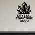Crystal Structure Guru - Funny Chemistry Wall Decal Vinyl Sticker Removable shown as a removable vinyl wall decal in a category-appropriate room
