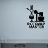 Rotovap Master - Funny Chemistry Wall Decal Vinyl Sticker Removable shown as a removable vinyl wall decal in a second room setting
