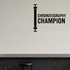 Chromatography Champion - Funny Chemistry Wall Decal Vinyl Sticker Removable shown as a removable vinyl wall decal in a second room setting