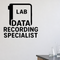 Data Recording Specialist - Funny Chemistry Wall Decal Vinyl Sticker Removable shown as a removable vinyl wall decal in a category-appropriate room