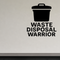 Waste Disposal Warrior - Funny Chemistry Wall Decal Vinyl Sticker Removable shown as a removable vinyl wall decal in a category-appropriate room