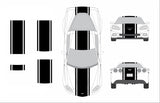 20" Racing Stripes w/pins Self Healing fits Chevrolet Corvette C6 ZR1 2005 2013