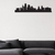 Kansas City skyline removable vinyl wall decal shown installed in a styled room