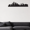 Kansas City skyline removable vinyl wall decal shown installed in a styled room