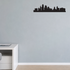 Kansas City skyline removable vinyl wall decal shown installed in a second room setting