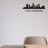 Los Angeles with text removable vinyl wall decal shown installed in a second room setting