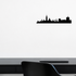 Cityscape Ottawa Canada Vinyl Decal Removable Matte Finish Skyline Decore for Indoor Walls shown as a removable vinyl wall decal in a second room setting