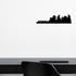 Cityscape Vancouver Canada Vinyl Decal Removable Matte Finish Skyline Decore for Indoor Walls shown as a removable vinyl wall decal in a second room setting
