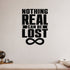 Alternate room view of the Nothing Real Can Be Lost removable vinyl wall decal.