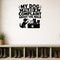 My Dog Filed a Complaint About the Walk removable vinyl wall decal shown in a styled room.