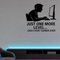 Just One More Level... Said Every Gamer Ever - Funny Wall Decal Vinyl Sticker Removable shown as a removable vinyl wall decal in a category-appropriate room