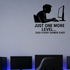Just One More Level... Said Every Gamer Ever - Funny Wall Decal Vinyl Sticker Removable shown as a removable vinyl wall decal in a second room setting