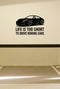 FD-GARAGE-010 removable wall decal shown applied to a smooth garage wall