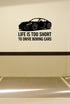 FD-GARAGE-010 removable wall decal shown applied to a smooth garage wall