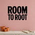 Alternate room view of the Room to Root removable vinyl wall decal.
