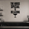 The House Special Is Relaxing removable vinyl wall decal shown in a styled room.