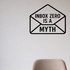 Inbox Zero Is A Myth - Email Envelope Wall Decal Vinyl Sticker Removable shown as a removable vinyl wall decal in a category-appropriate room