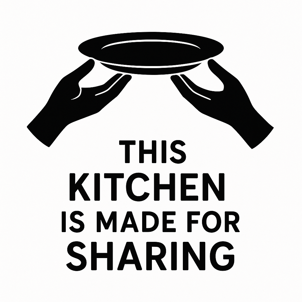 This Kitchen is Made for Sharing - Removable Vinyl Wall Decal Sticker