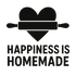 Happiness is Homemade - Removable Vinyl Wall Decal Sticker
