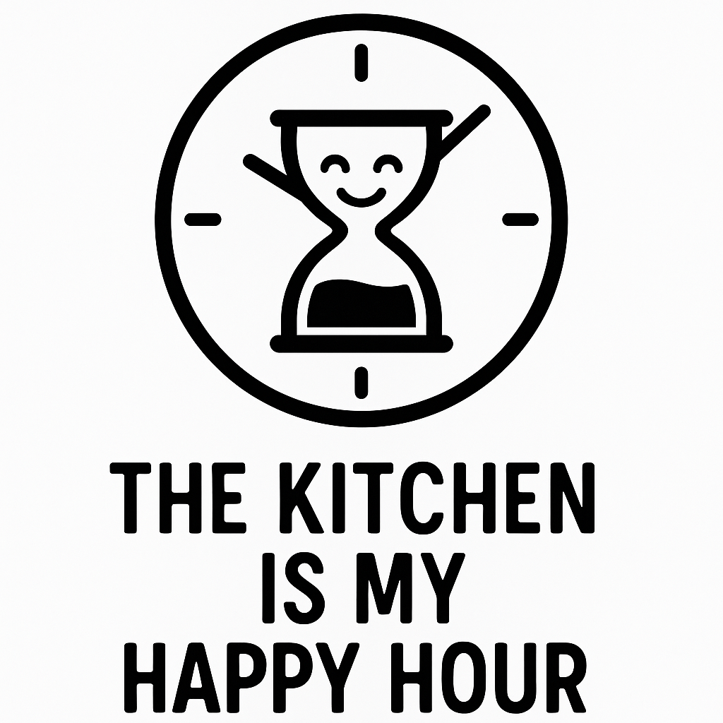 The Kitchen is My Happy Hour - Removable Vinyl Wall Decal Sticker