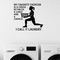 My Favorite Exercise Is A Cross Between A Lunge And A Crunch.. I Call It Laundry - Funny Laundry Room Wall Decal Vinyl Sticker Removable shown as a removable vinyl wall decal in a category-appropriate room