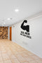 FD-MANCAVE-008 wall decal shown applied with correct perspective on a man cave wall