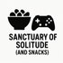 Sanctuary of Solitude (and Snacks) - Removable Vinyl Wall Decal Sticker artwork