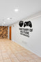 FD-MANCAVE-009 wall decal shown applied with correct perspective on a man cave wall