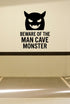 FD-MANCAVE-013 removable wall decal shown in a distinct second room setting