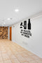 FD-MANCAVE-014 wall decal shown applied with correct perspective on a man cave wall