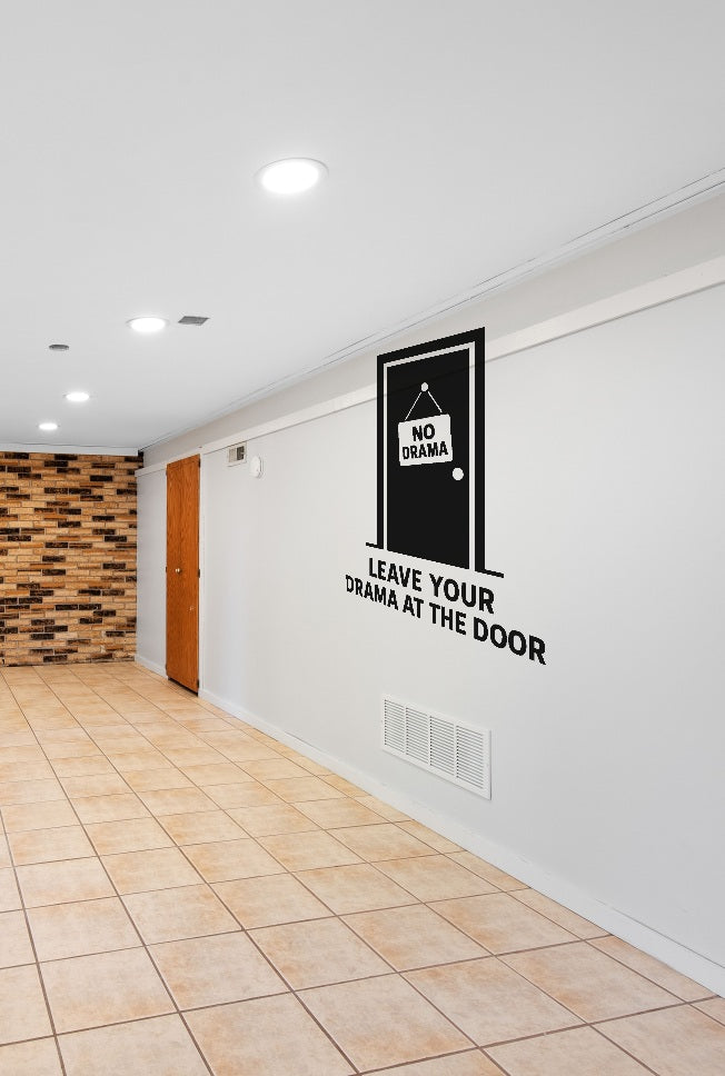 FD-MANCAVE-016 wall decal shown applied with correct perspective on a man cave wall