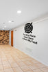 FD-MANCAVE-018 wall decal shown applied with correct perspective on a man cave wall