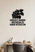 FD-NEW-FUNNY-003 removable wall decal shown in a distinct second room setting