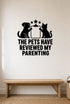 FD-NEW-FUNNY-005 removable wall decal shown in a distinct second room setting