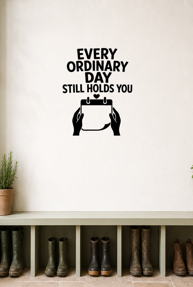 FD-NEW-MEMORIAL-008 removable wall decal shown in a distinct second room setting