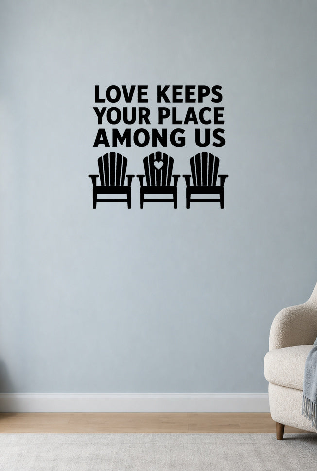 FD-NEW-MEMORIAL-010 removable wall decal shown in a distinct second room setting