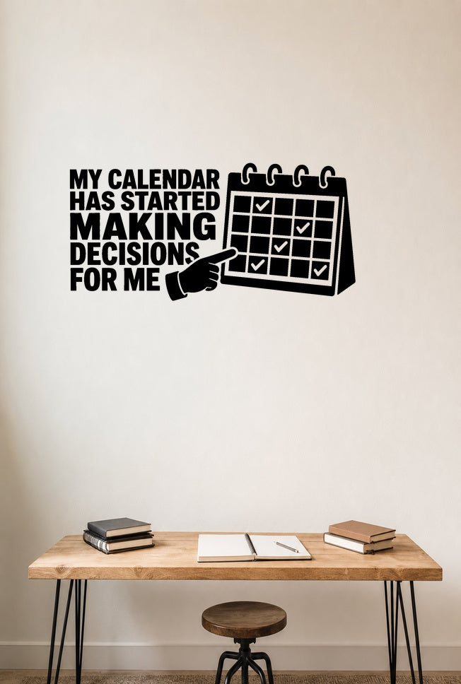FD-NEW-OFFICE-001 removable wall decal shown in a distinct second room setting