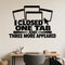 I Closed One Tab And Three More Appeared removable vinyl wall decal shown on a smooth home office wall