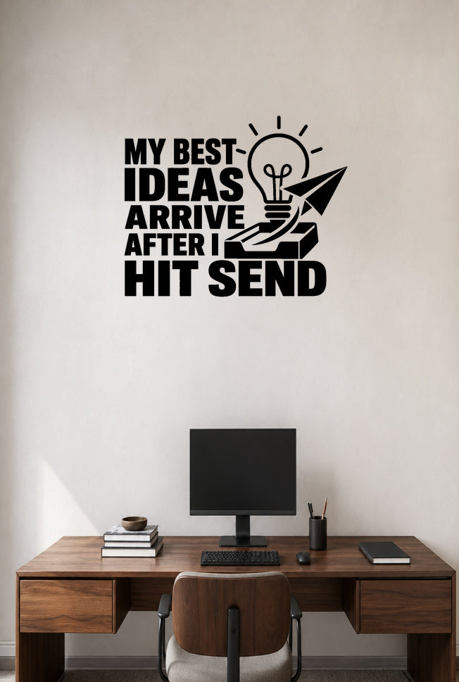 FD-NEW-OFFICE-005 removable wall decal shown in a distinct second room setting