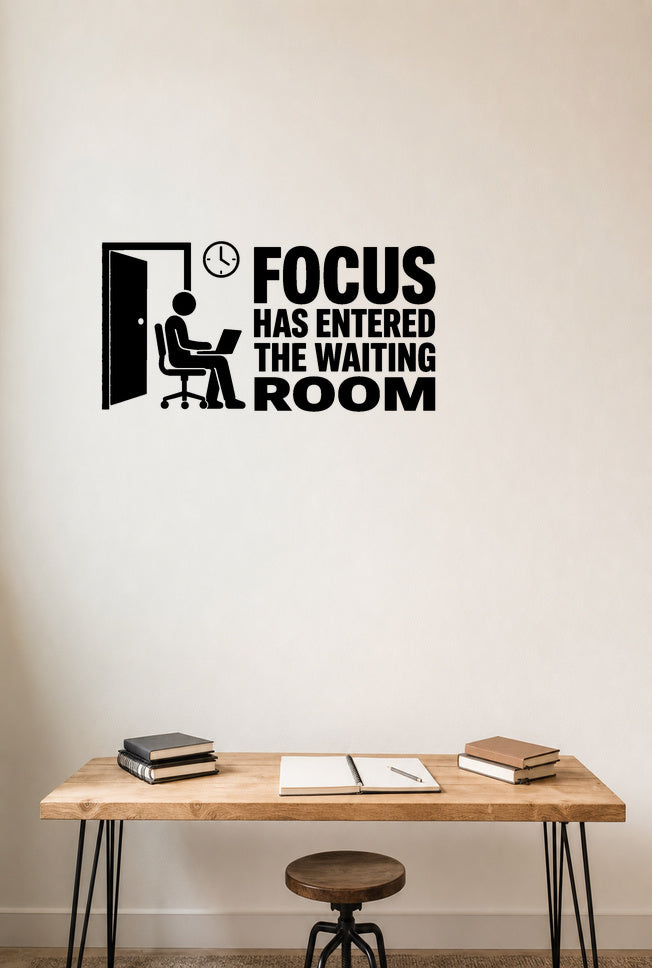 FD-NEW-OFFICE-006 removable wall decal shown in a distinct second room setting
