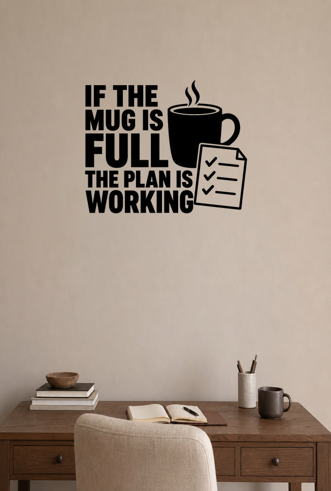 FD-NEW-OFFICE-007 removable wall decal shown in a distinct second room setting